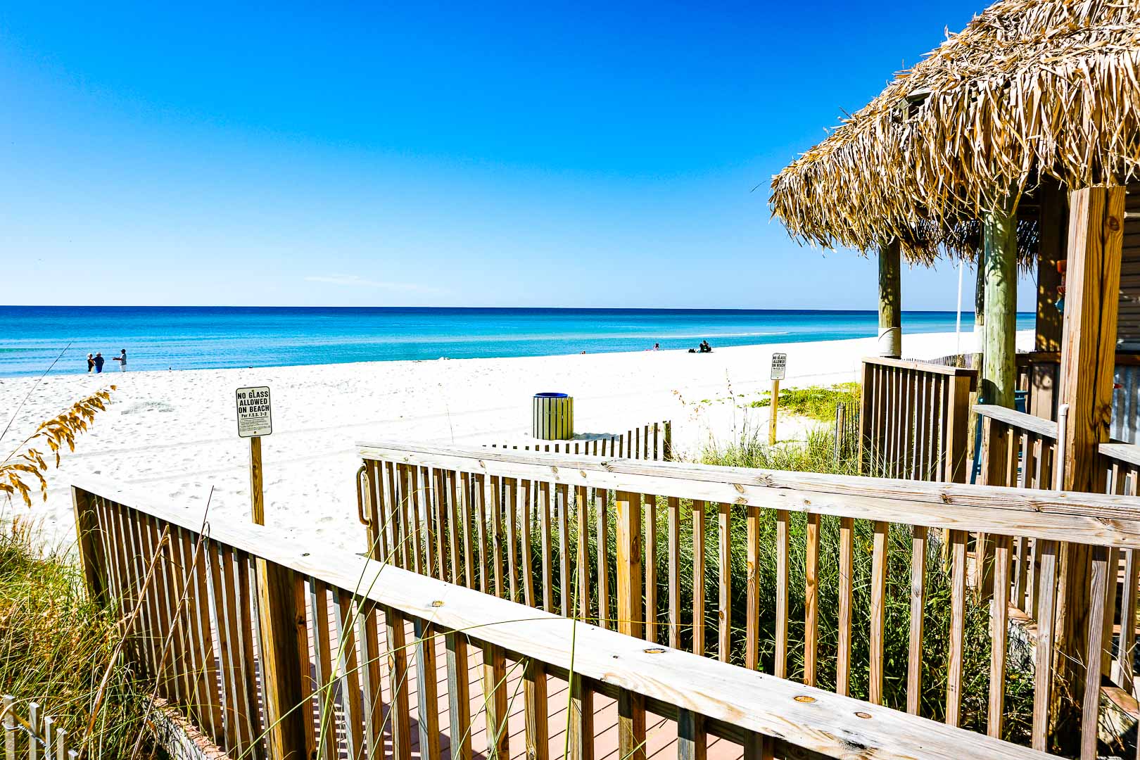 Access to the beach at VRI's Landmark Holiday Beach Resort in Panama City, Florida.